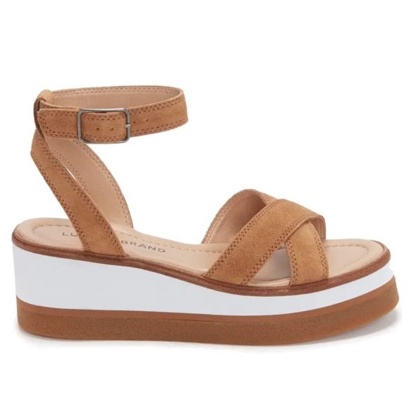New Lucky Brand Darli Slingback Sandal, Size 10 in Dusty Sand Leather - Picture 4 of 12